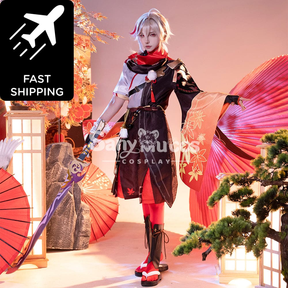 【48H To Ship】Game Genshin Impact Kaedehara Kazuha Kimono Shirt And Pants Cosplay Costume