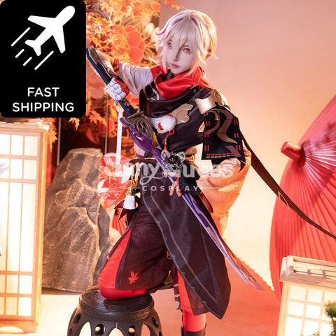 【48H To Ship】Game Genshin Impact Kaedehara Kazuha Kimono Shirt And Pants Cosplay Costume