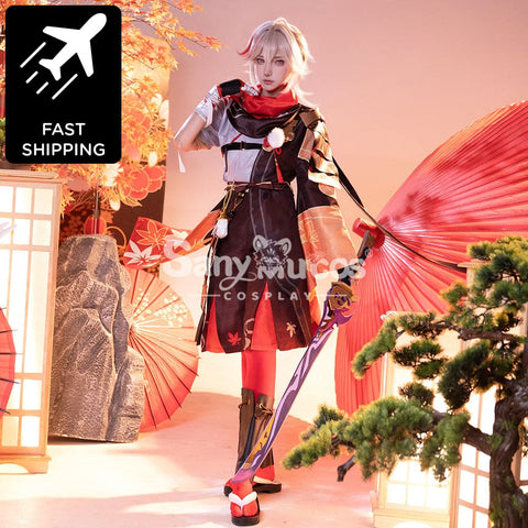 【48H To Ship】Game Genshin Impact Kaedehara Kazuha Kimono Shirt And Pants Cosplay Costume