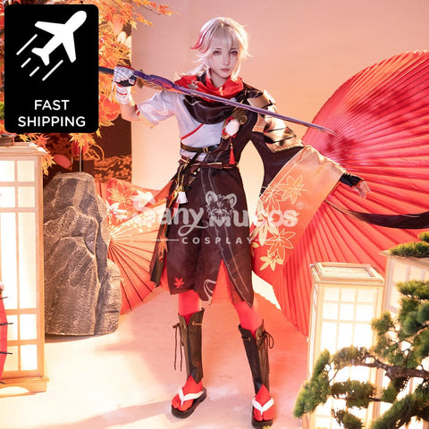 【48H To Ship】Game Genshin Impact Kaedehara Kazuha Kimono Shirt And Pants Cosplay Costume