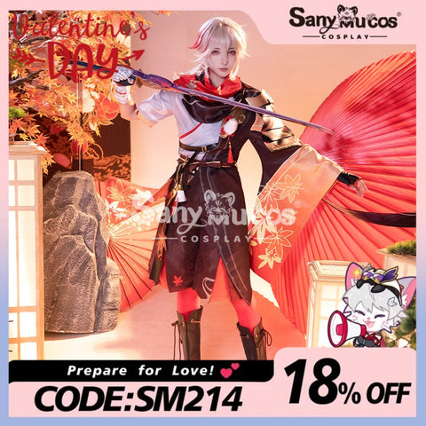 【48H To Ship】Game Genshin Impact Kaedehara Kazuha Kimono Shirt And Pants Cosplay Costume