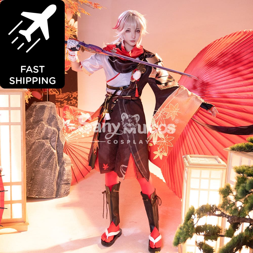 【48H To Ship】Game Genshin Impact Kaedehara Kazuha Kimono Shirt And Pants Cosplay Costume