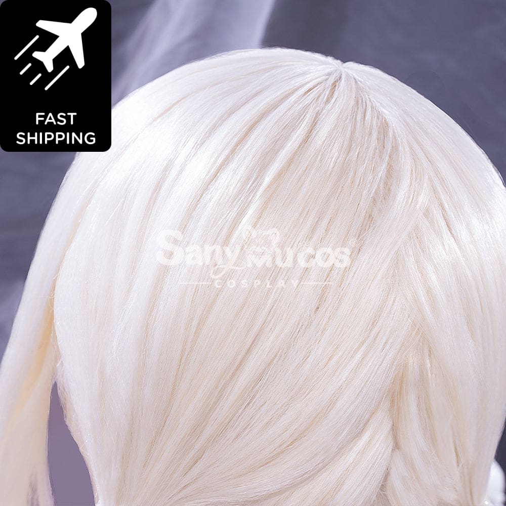 【48H To Ship】Game Genshin Impact Klee Blond Medium Twintails Cosplay Wig Wigs