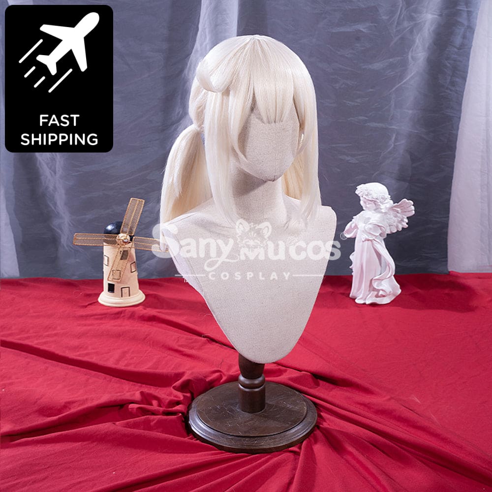 【48H To Ship】Game Genshin Impact Klee Blond Medium Twintails Cosplay Wig Wigs