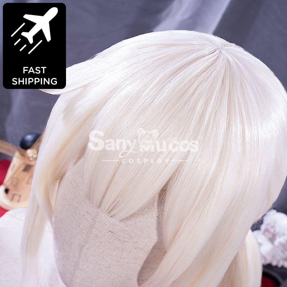 【48H To Ship】Game Genshin Impact Klee Blond Medium Twintails Cosplay Wig Wigs