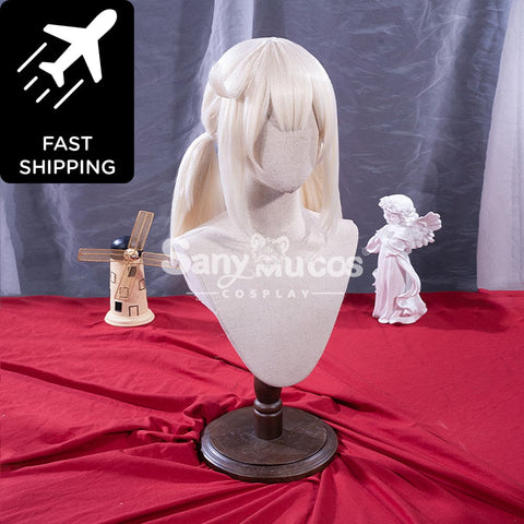 【48H To Ship】Game Genshin Impact Klee Blond Medium Twintails Cosplay Wig Wigs