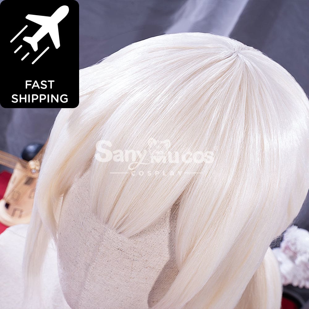 【48H To Ship】Game Genshin Impact Klee Blond Medium Twintails Cosplay Wig Wigs