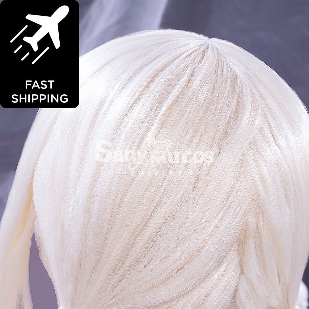 【48H To Ship】Game Genshin Impact Klee Blond Medium Twintails Cosplay Wig Wigs