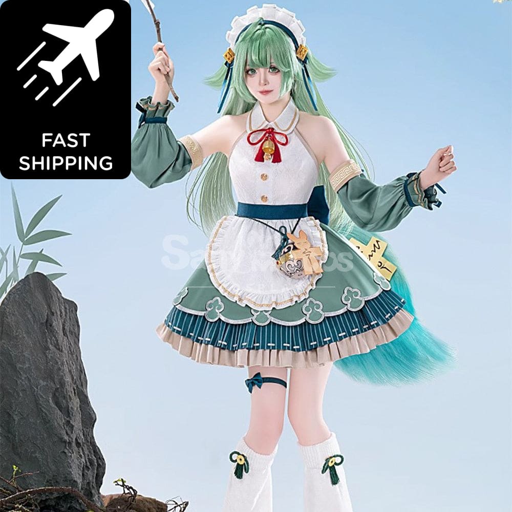 【Pre-Sale】Game Honkai: Star Rail Cosplay Huohuo Maid Costume Premium Edition Costumes