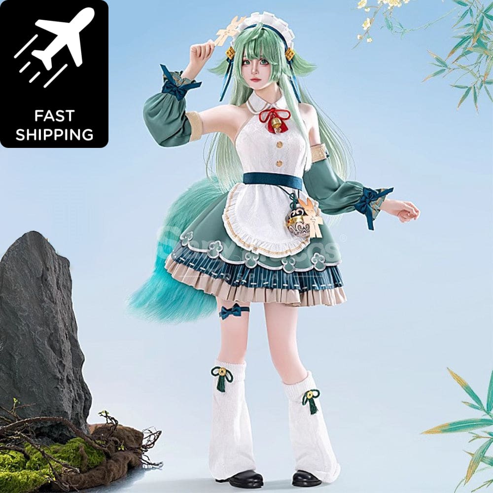 【Pre-Sale】Game Honkai: Star Rail Cosplay Huohuo Maid Costume Premium Edition Costumes