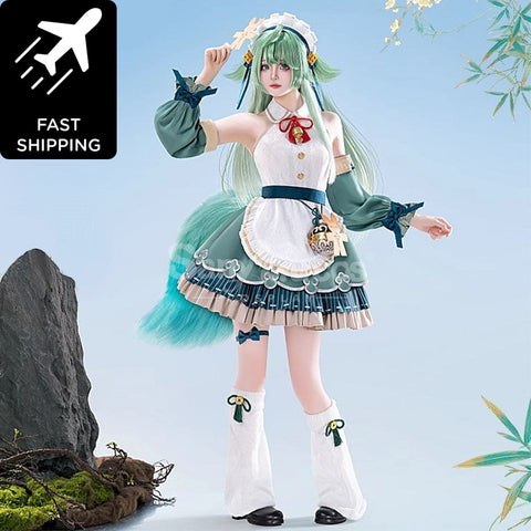 【Pre-Sale】Game Honkai: Star Rail Cosplay Huohuo Maid Costume Premium Edition Costumes