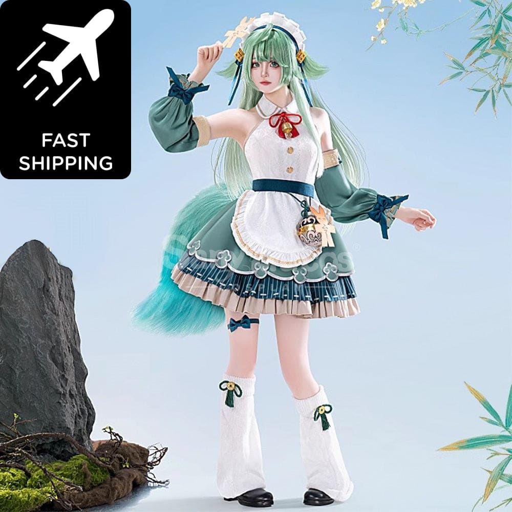 【Pre-Sale】Game Honkai: Star Rail Cosplay Huohuo Maid Costume Premium Edition Costumes