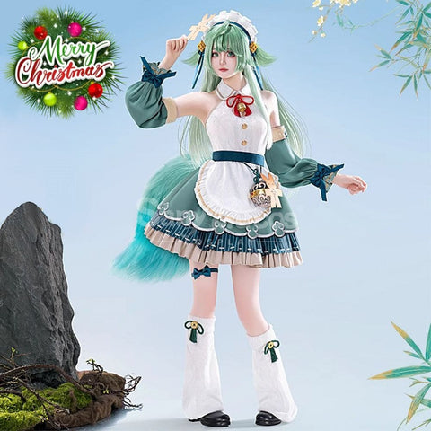 【Pre-Sale】Game Honkai: Star Rail Cosplay Huohuo Maid Costume Premium Edition Costumes