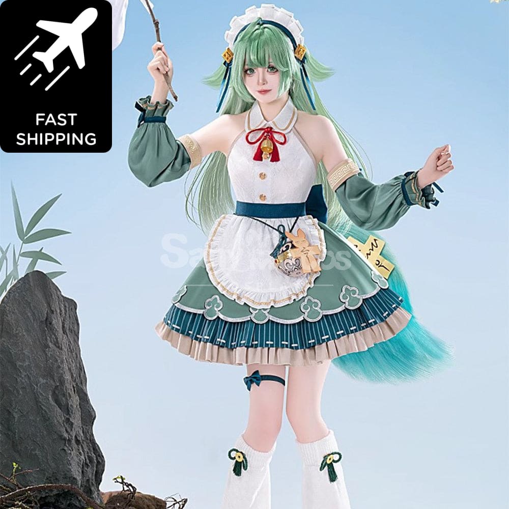 【Pre-Sale】Game Honkai: Star Rail Cosplay Huohuo Maid Costume Premium Edition Costumes