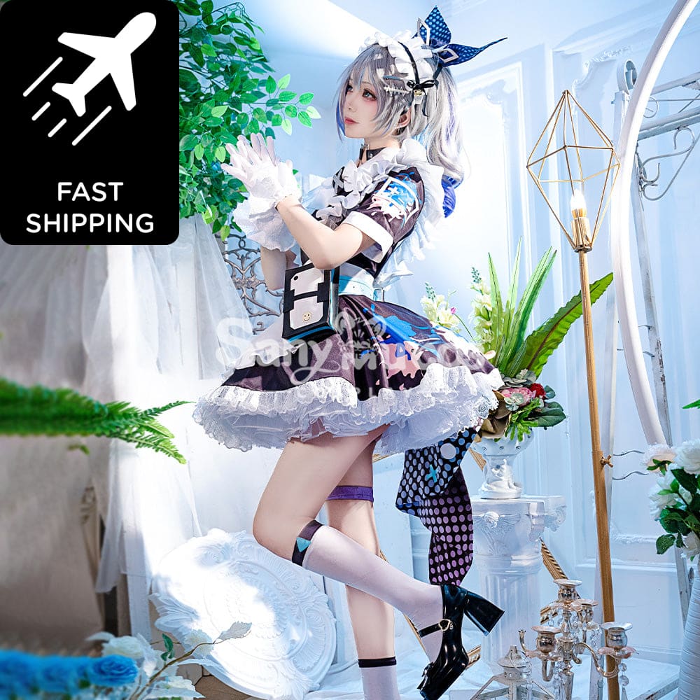 【48H To Ship】Game Honkai: Star Rail Cosplay Maid Suit Silver Wolf Costume Premium Edition Costumes