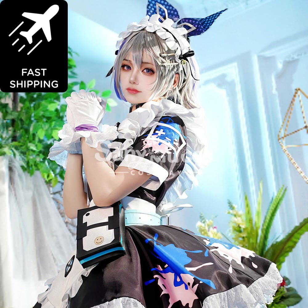 【48H To Ship】Game Honkai: Star Rail Cosplay Maid Suit Silver Wolf Costume Premium Edition Costumes