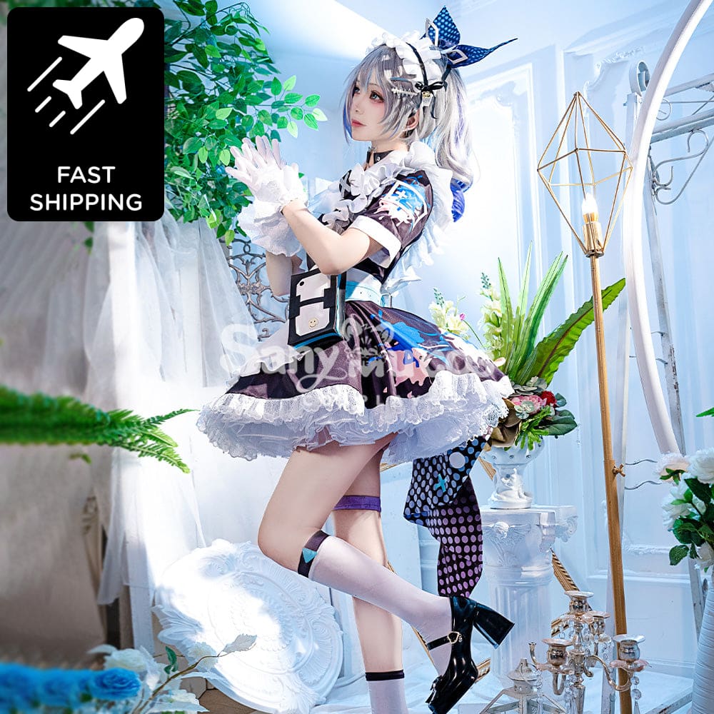 【48H To Ship】Game Honkai: Star Rail Cosplay Maid Suit Silver Wolf Costume Premium Edition Costumes