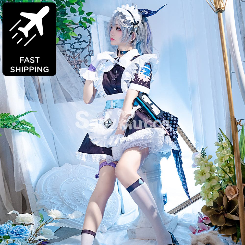 【48H To Ship】Game Honkai: Star Rail Cosplay Maid Suit Silver Wolf Costume Premium Edition Costumes