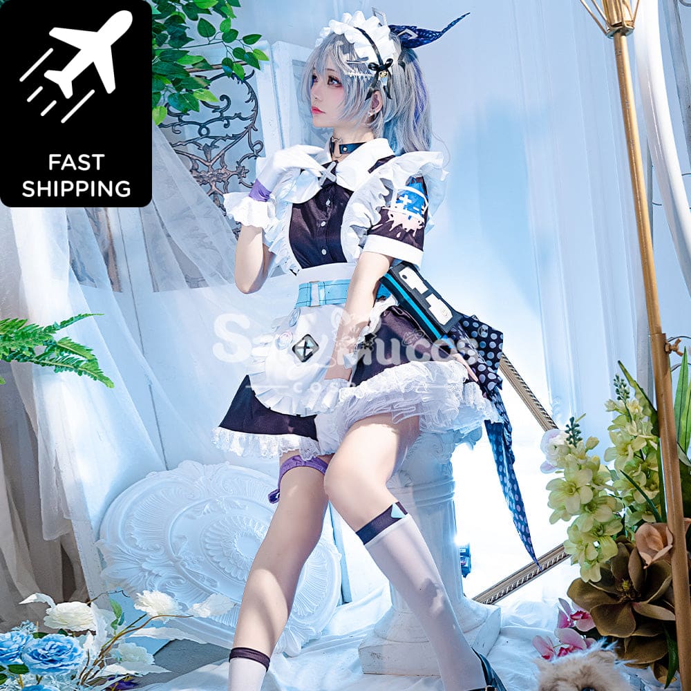 【48H To Ship】Game Honkai: Star Rail Cosplay Maid Suit Silver Wolf Costume Premium Edition Costumes