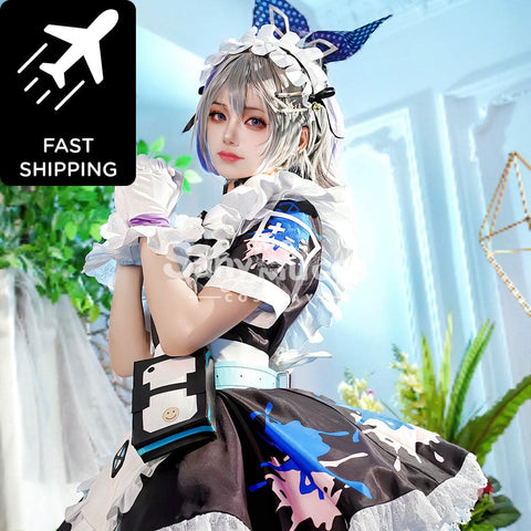 【48H To Ship】Game Honkai: Star Rail Cosplay Maid Suit Silver Wolf Costume Premium Edition Costumes