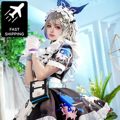 【48H To Ship】Game Honkai: Star Rail Cosplay Maid Suit Silver Wolf Costume Premium Edition Costumes