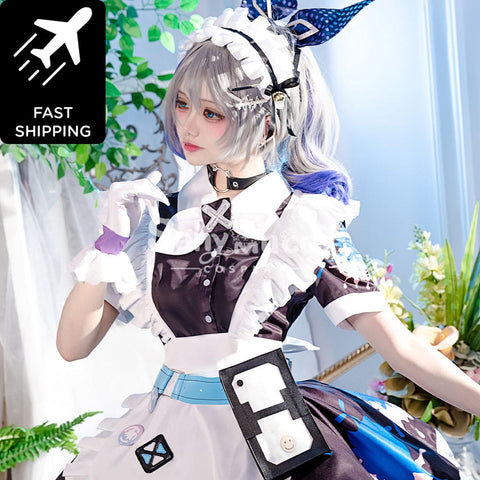 【48H To Ship】Game Honkai: Star Rail Cosplay Maid Suit Silver Wolf Costume Premium Edition Costumes