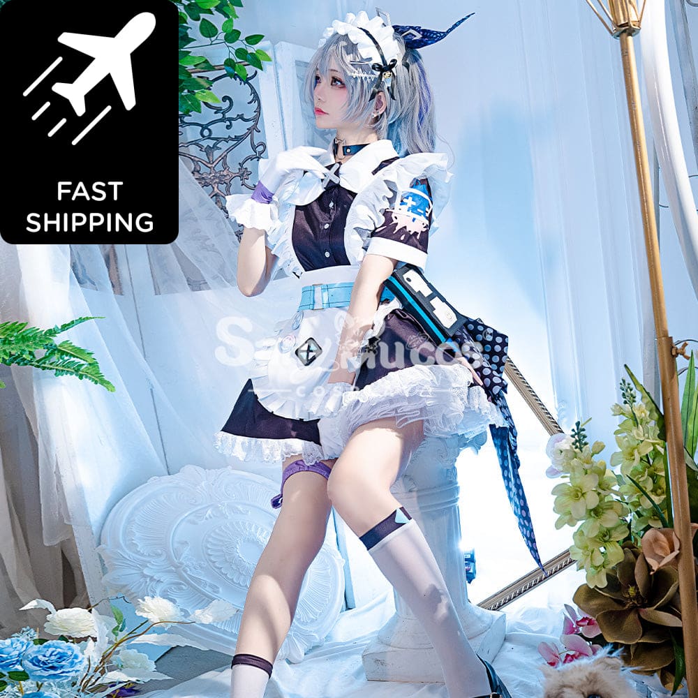 【48H To Ship】Game Honkai: Star Rail Cosplay Maid Suit Silver Wolf Costume Premium Edition Costumes