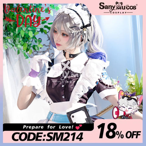 【48H To Ship】Game Honkai: Star Rail Cosplay Maid Suit Silver Wolf Costume Premium Edition Costumes