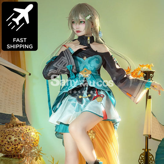 【48H To Ship】Game Honkai: Star Rail Cosplay Qingque Costume Premium Edition Costumes 1000