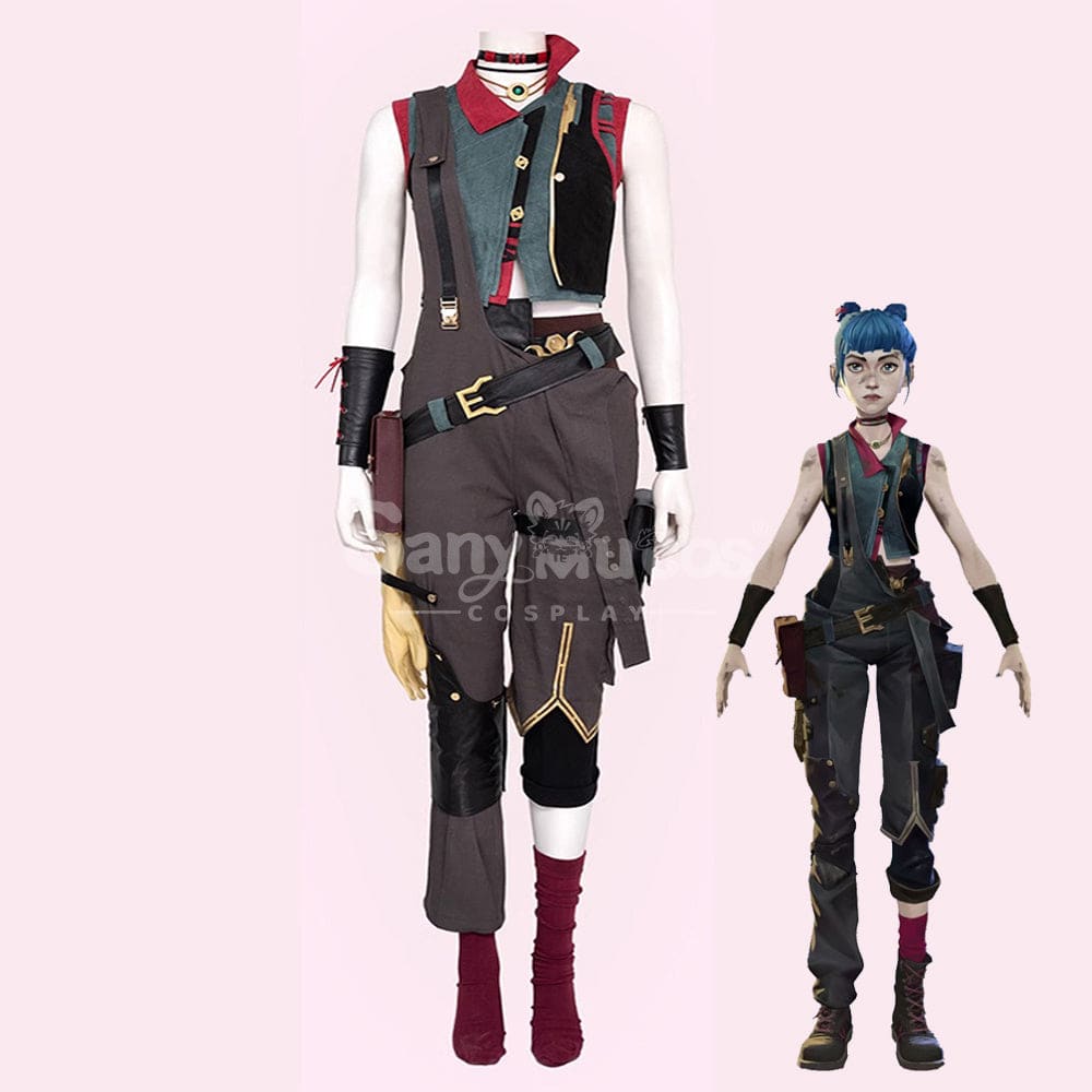 【Pre-Sale】Game League Of Legends Arcane Cosplay Jinx Vest Costume Premium Edition Costumes