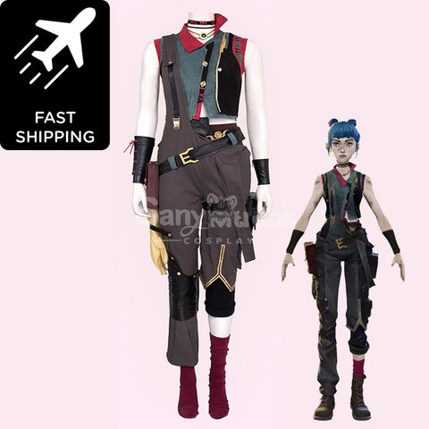 【Pre-Sale】Game League Of Legends Arcane Cosplay Jinx Vest Costume Premium Edition Costumes