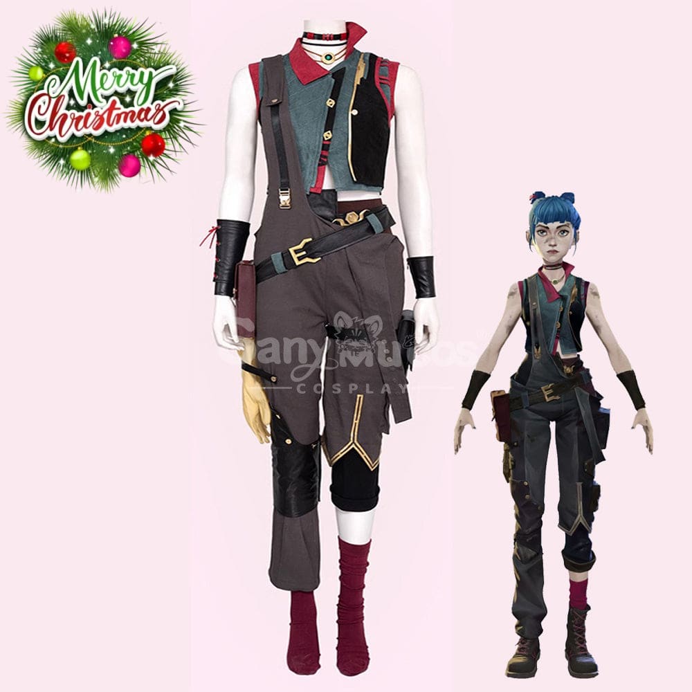 【Pre-Sale】Game League Of Legends Arcane Cosplay Jinx Vest Costume Premium Edition Costumes