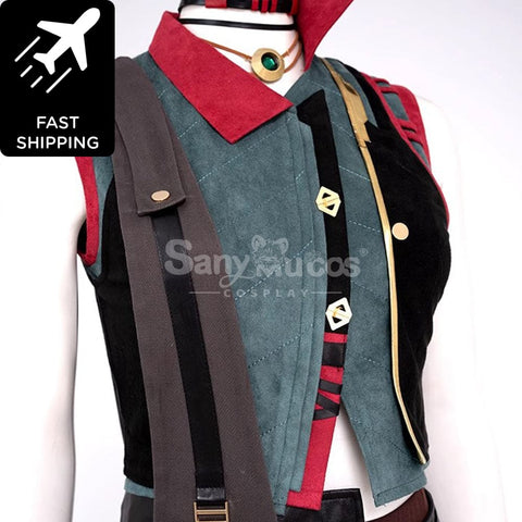 【Pre-Sale】Game League Of Legends Arcane Cosplay Jinx Vest Costume Premium Edition Costumes