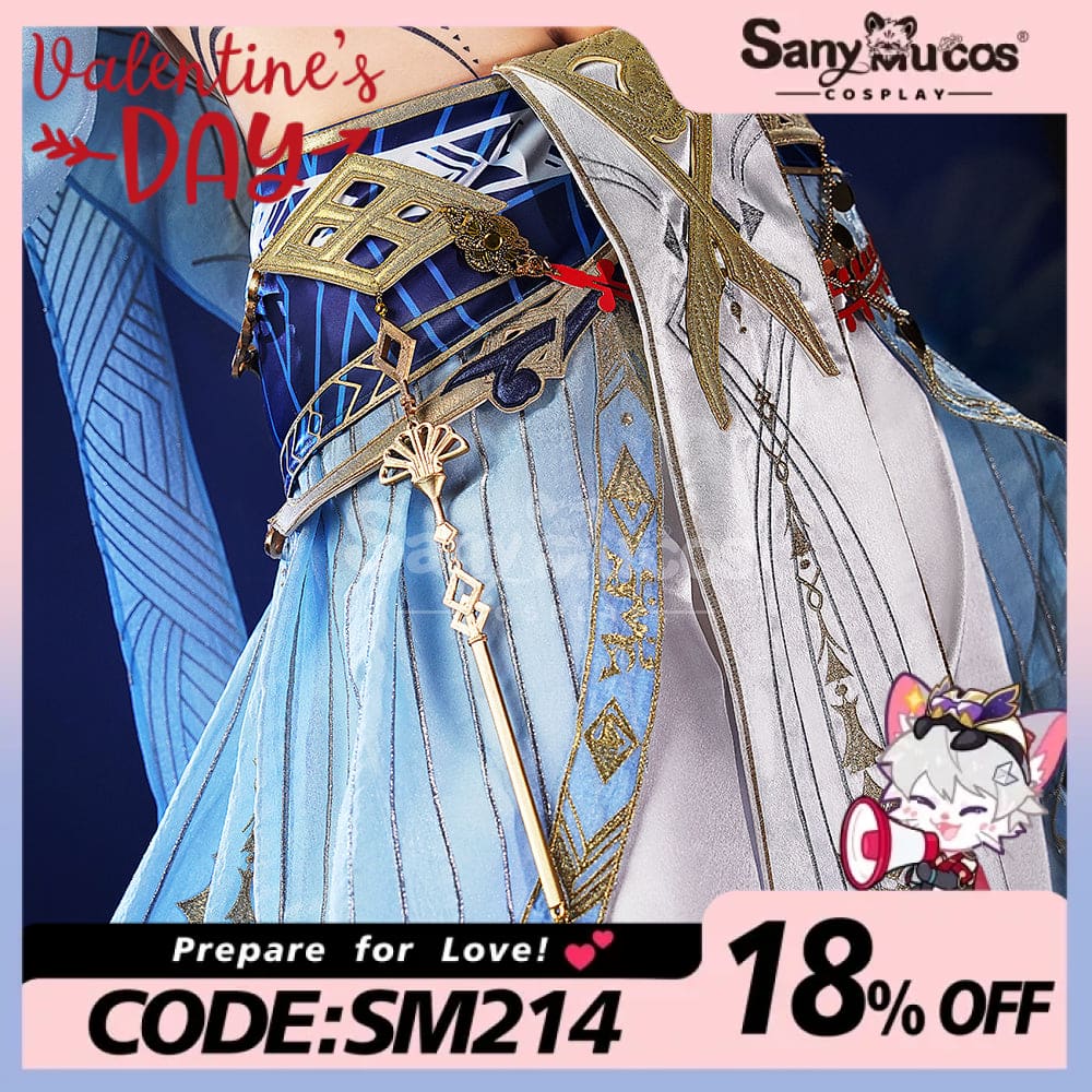 【48H To Ship】Game Love And Deepspace Cosplay Sapphire Dream Evol Costume Premium Edition Costumes