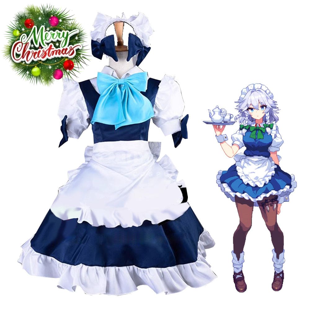 【Pre-Sale】Game the Embodiment of Scarlet Devil Cosplay Izayoi Sakuya Maid Cosplay Costume Premium Edition Cosplay