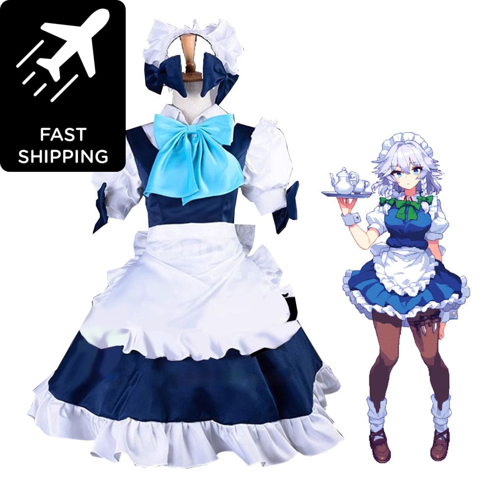 【Pre-Sale】Game the Embodiment of Scarlet Devil Cosplay Izayoi Sakuya Maid Cosplay Costume Premium Edition Cosplay