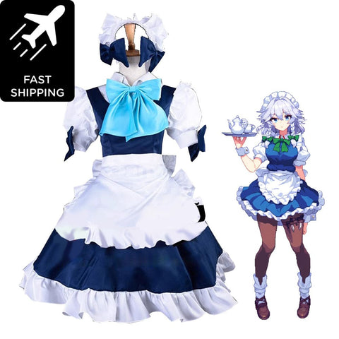 【Pre-Sale】Game the Embodiment of Scarlet Devil Cosplay Izayoi Sakuya Maid Cosplay Costume Premium Edition Cosplay