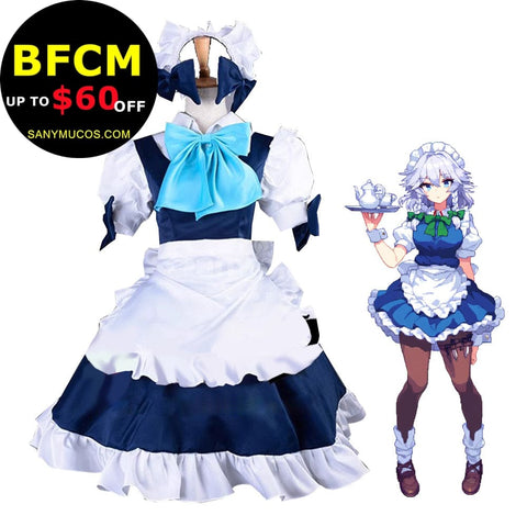 【Pre-Sale】Game the Embodiment of Scarlet Devil Cosplay Izayoi Sakuya Maid Cosplay Costume Premium Edition Cosplay