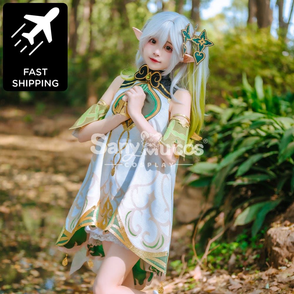 【48H To Ship】Genshin Impact Grass God Nahida Classical Short Dress Cosplay Costume Costumes