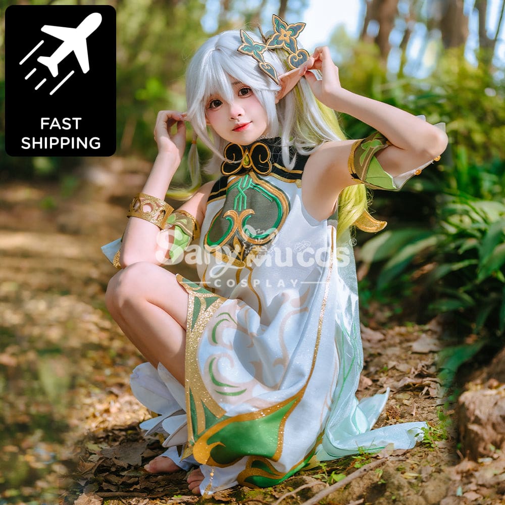 【48H To Ship】Genshin Impact Grass God Nahida Classical Short Dress Cosplay Costume Costumes