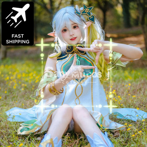 【48H To Ship】Genshin Impact Grass God Nahida Classical Short Dress Cosplay Costume Costumes