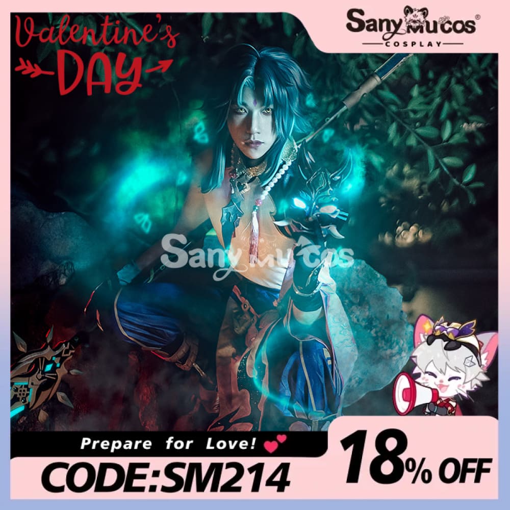 Game Genshin Impact Xiao Yaksha Cosplay Liyue Anemo Male Cosplay Xiao Costumes