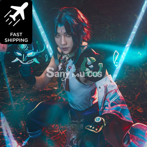 Game Genshin Impact Xiao Yaksha Cosplay Liyue Anemo Male Cosplay Xiao Costumes