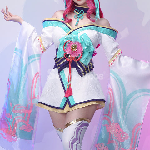 【In Stock】Game League of Legends Cosplay Spirit Blossom Ahri Cosplay Costume