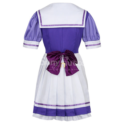 【In Stock】Game Uma Musume Pretty Derby Cosplay Tracy Purple Uniform Cosplay Costume