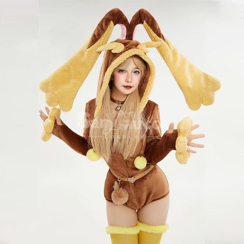 Game Pokemon Scarlet and Violet Cosplay Umbreon Plush Jumpsuit Cosplay Costume