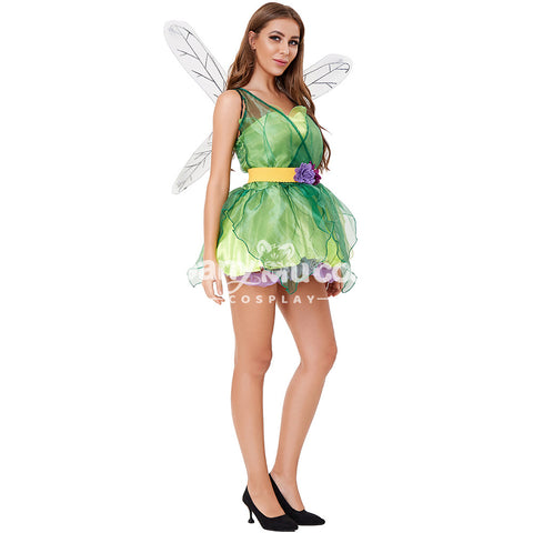 【In Stock】Halloween Cosplay Green Forest Dragonfly Cosplay Costume