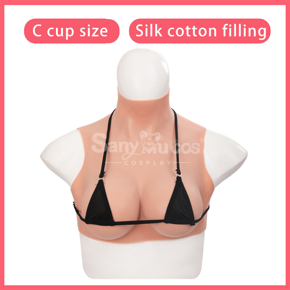 【In Stock】Cosplay Prop Fake breasts Suit Sleeveless Skin Color Ivory White / Bronze / Chocolate Black Cosplay Costumes