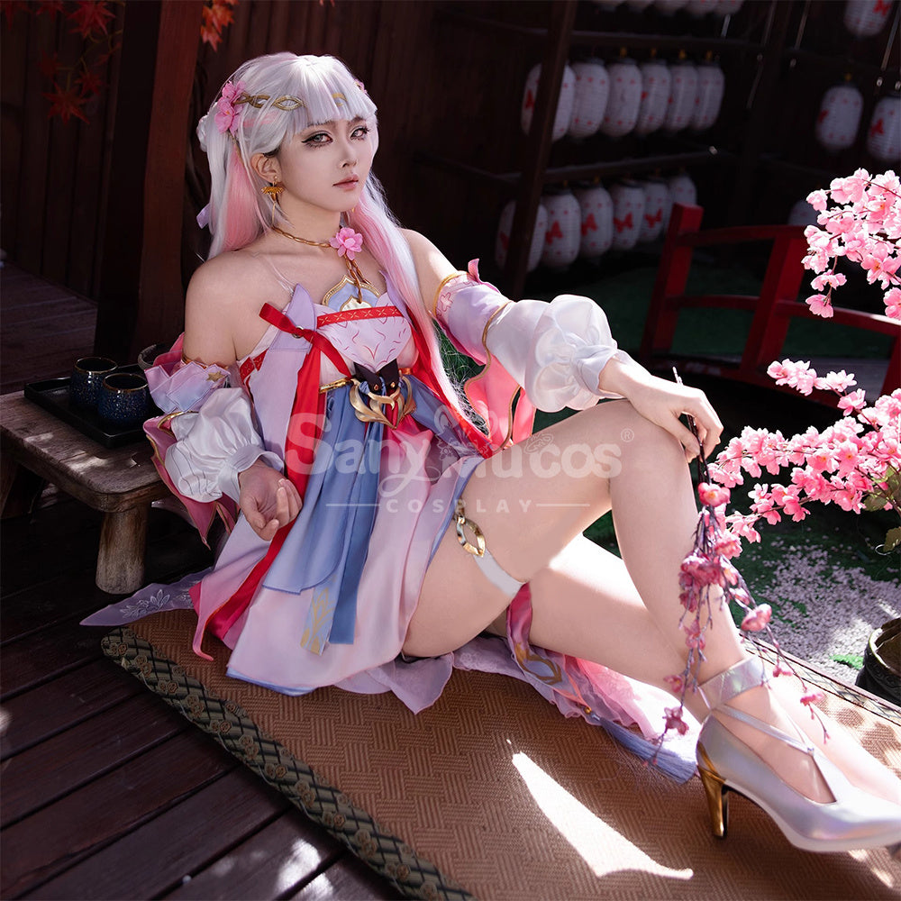 【In Stock】Game Wuthering Waves Cosplay Peach Blossom Radiance Costume Cosplay Costumes