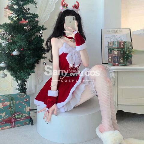 【In Stock】Sexy Cosplay Christmas Tube Top Dress Costume Costumes